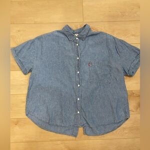Levi Jean like Material Short Sleeved Shirt